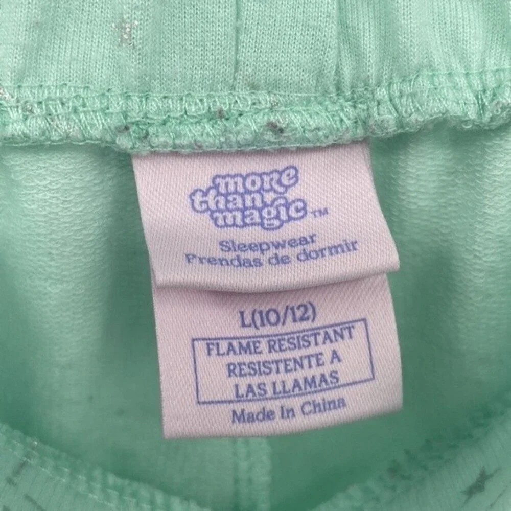 more than magic jogger pajama sweat pants light blue constellations L 10/12